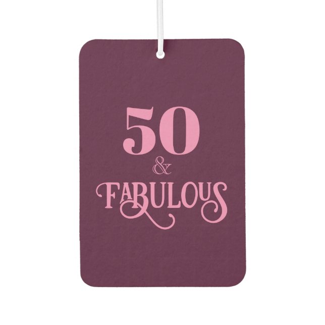 Désodorisant Pour Voiture Cinquante et fabuleux anniversaire de Bourgogne (Devant)