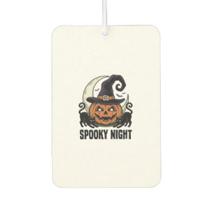 Désodorisant Pour Voiture Citrouille de Halloween Chat Sorcière Chapeau Vint