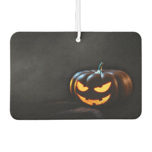 Désodorisant Pour Voiture Citrouille d'Halloween Jack-O-Lantern Éffrayant