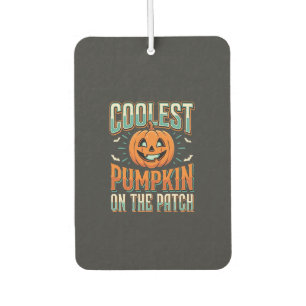 Désodorisant Pour Voiture Citrouille la plus cool sur le patch Design Hallow