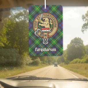 Désodorisant Pour Voiture Clan Farquharson Crest sur Tartan