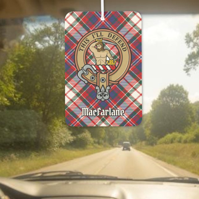 Désodorisant Pour Voiture Clan MacFarlane Crest sur le tatan de robe (Créateur téléchargé)