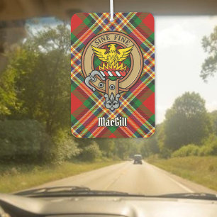 Désodorisant Pour Voiture Clan MacGill Crest sur Tartan Air Freshener