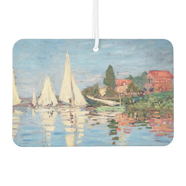 Désodorisant Pour Voiture Claude Monet - Regattas à Argenteuil (Devant)