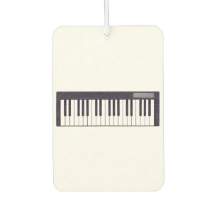 Désodorisant Pour Voiture Clavier de musique électronique Letterpress