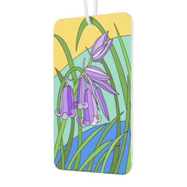 Désodorisant Pour Voiture Cloches bleues dans la forêt (Gauche)