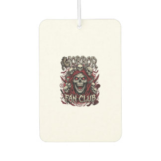 Désodorisant Pour Voiture Club de fans d'horreur Halloween Crâne hurlant Cap