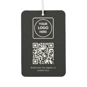 Désodorisant Pour Voiture Code QR noir Entreprise professionnelle simple