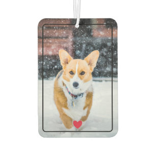 Désodorisant Pour Voiture Coeur Rouge mignon Avec Photo Animaux