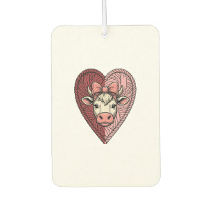 Désodorisant Pour Voiture Conception de broderie vintage de fil de coeur de