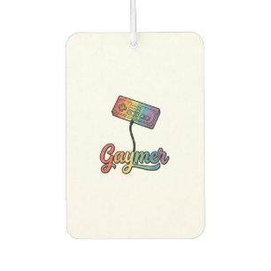 Désodorisant Pour Voiture Conception de chemise vectorielle Gaymer Rainbow G