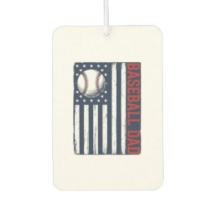 Désodorisant Pour Voiture Conception de maillot de drapeau de papa de baseba