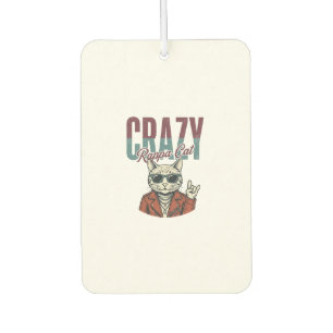 Désodorisant Pour Voiture Conception de T-Shirt avec gravure vintage de chat