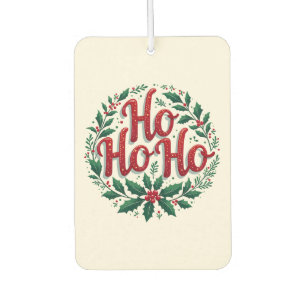 Désodorisant Pour Voiture Conception de typographie de couronne de Noël Ho H
