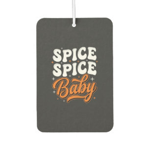 Désodorisant Pour Voiture Conception de typographie rétro Halloween Spice Sp