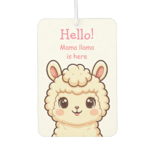 Désodorisant Pour Voiture Conception d'illustration de lama mignon