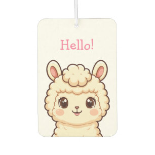 Désodorisant Pour Voiture Conception d'illustration de lama mignon