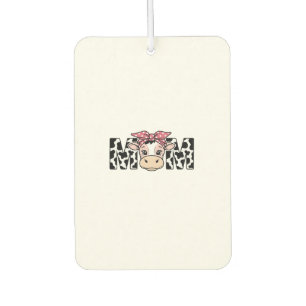 Désodorisant Pour Voiture Conception graphique de maman vache mignonne noeud