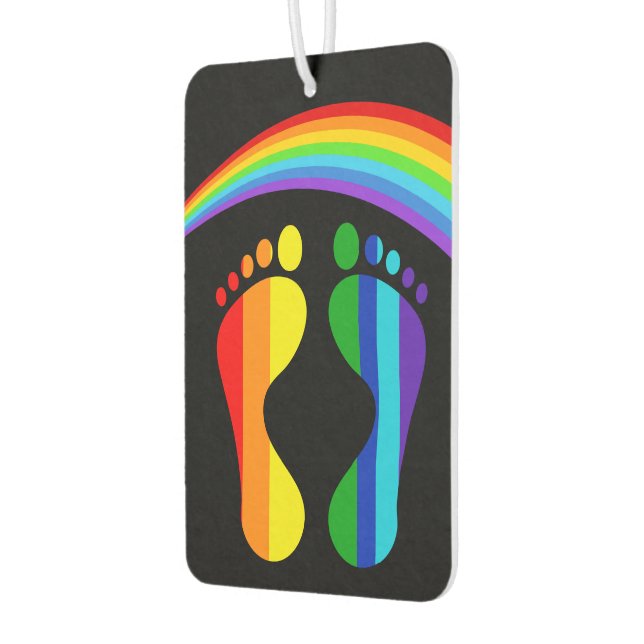 Désodorisant Pour Voiture Coolest Pride Rainbow Feet (Gauche)
