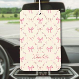 Désodorisant Pour Voiture Coquette Pink Bow Air Freshener