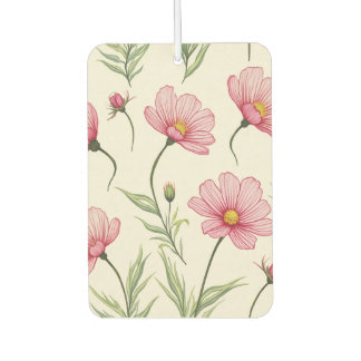 Désodorisant Pour Voiture Cosmos Portrait Fleur Rectangle Air Freshener
