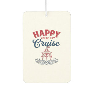Désodorisant Pour Voiture Croisière joyeuse du 4 juillet, conception de navi