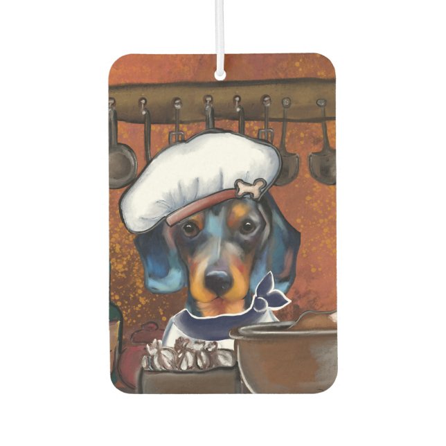 Désodorisant Pour Voiture Cuisiniers Teckel (Devant)