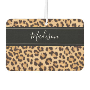 Désodorisant Pour Voiture Cute fille Empreinte de léopard personnalisée