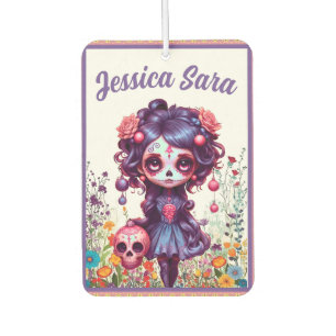 Désodorisant Pour Voiture Cute Gothique Jardin Sugar Crâne