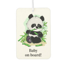 Désodorisant Pour Voiture Cute Panda texte personnalisé voiture airfrance