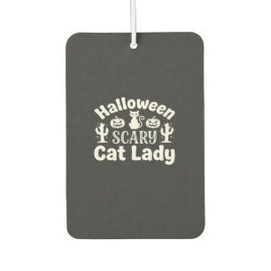 Désodorisant Pour Voiture Dame de chat effrayante Halloween_1