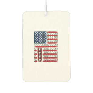 Désodorisant Pour Voiture Dentiste Patriotique Drapeau Dentaire
