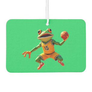 Désodorisant Pour Voiture Désodorisant de voiture vert grenouille basket-bal
