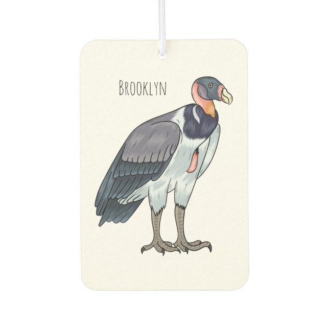 Désodorisant Pour Voiture dessin animé d'oiseau vautour du roi (Devant)