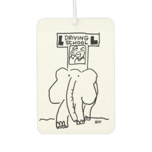Désodorisant Pour Voiture Dessin animé École de conduite Éléphant