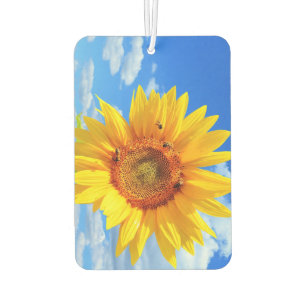 Désodorisant Pour Voiture Diffuseur d'air Tournesol Jaune et Abeilles