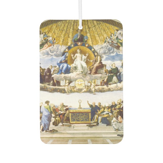 Désodorisant Pour Voiture Disputation du Saint Sacrement par Raphael (Devant)