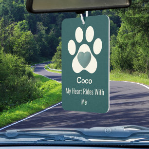 Désodorisant Pour Voiture DIY Élégant Moderne Patte de Chien Cœur Drôle Amou