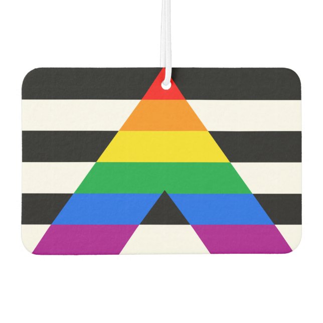 Désodorisant Pour Voiture Drapeau allié LGBTQ+ (Devant)