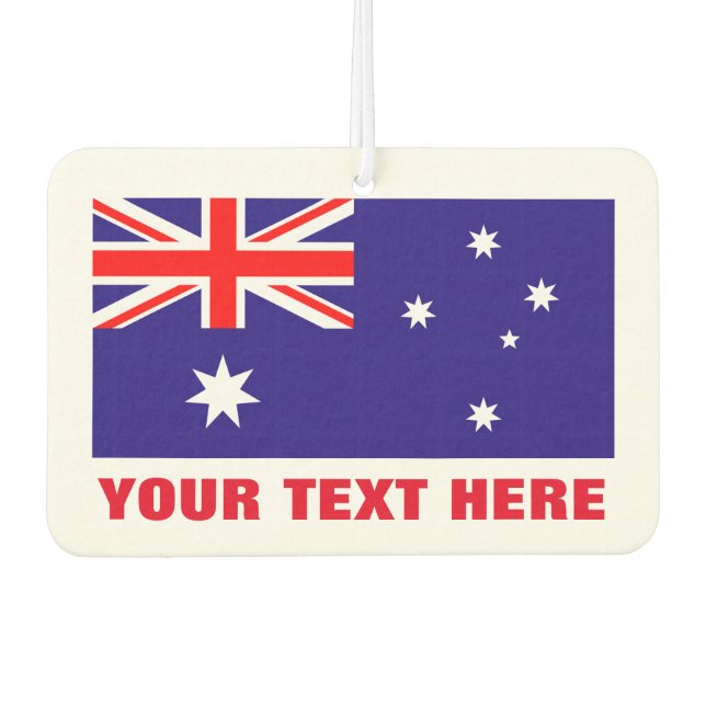 Désodorisant Pour Voiture Drapeau d'air de voiture australien personnalisé (Devant)