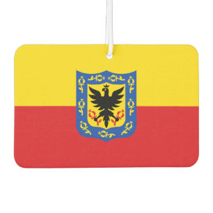 Désodorisant Pour Voiture Drapeau de Bogota, Colombie Liens de manchette