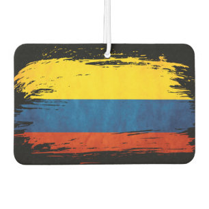 Désodorisant Pour Voiture Drapeau de Colombie Patiné
