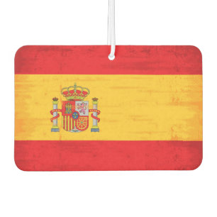 Désodorisant Pour Voiture Drapeau de grunge espagnol