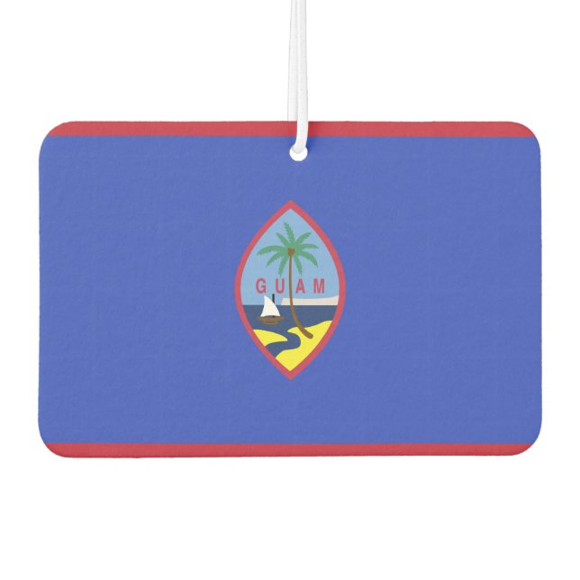 Désodorisant Pour Voiture Drapeau de Guam (Devant)