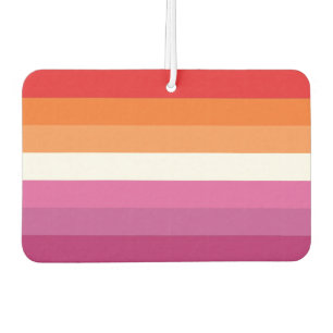 Désodorisant Pour Voiture Drapeau de la fierté lesbienne