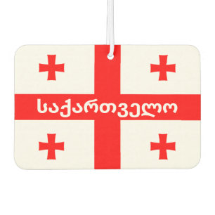 Désodorisant Pour Voiture Drapeau de la République de Géorgie