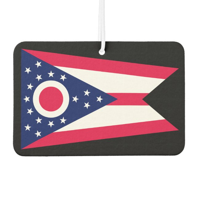 Désodorisant Pour Voiture Drapeau de l'Ohio (Devant)