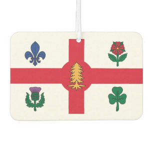 Désodorisant Pour Voiture Drapeau de Montréal (Québec)