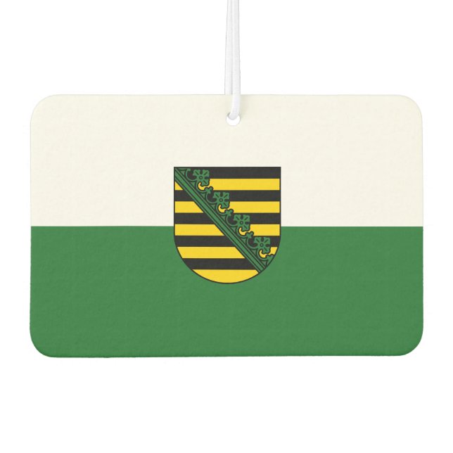 Désodorisant Pour Voiture Drapeau de Saxe (Devant)