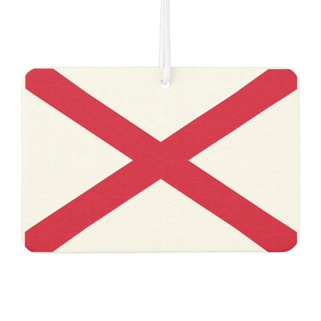 Désodorisant Pour Voiture Drapeau d'État de l'Alabama (Devant)